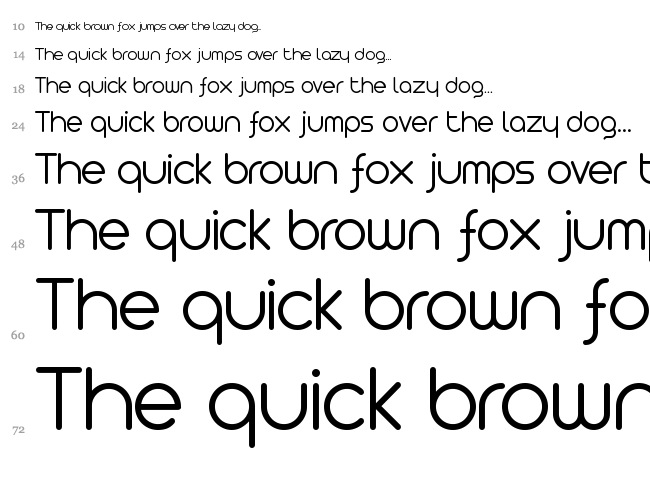 Arista 2.0 font waterfall